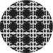 Square Patterned Cloud Gray Rug, pat2908gry