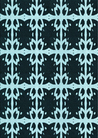 Machine Washable Transitional Deep Teal Green Rug, wshpat2908lblu