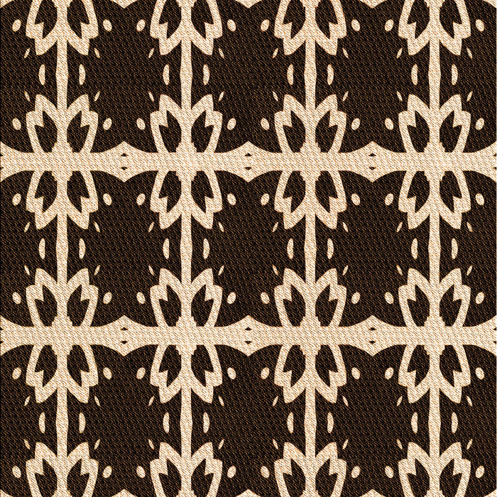 Patterned Black Brown Rug, pat2908org