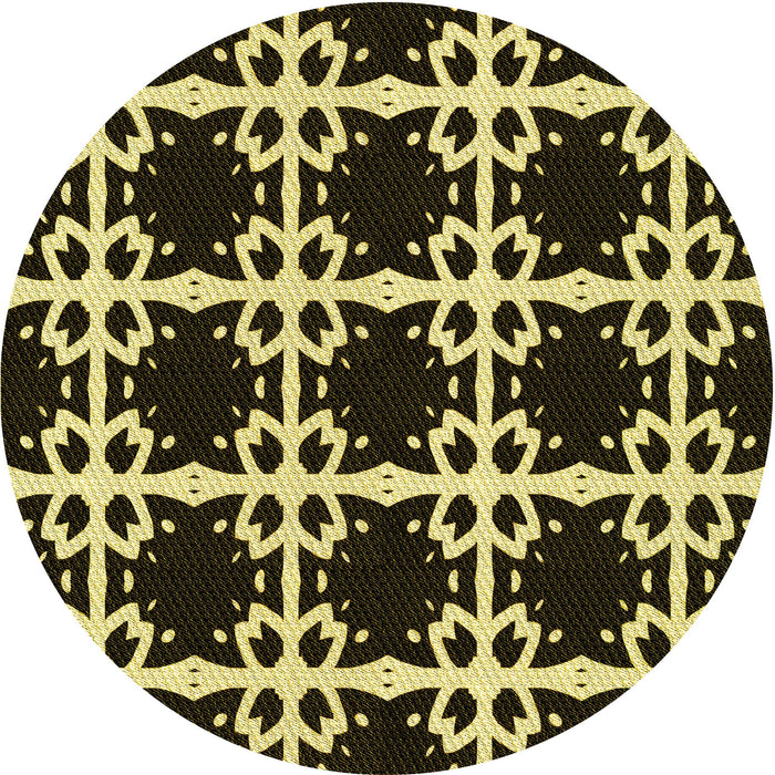 Square Machine Washable Transitional Metallic Gold Rug in a Living Room, wshpat2908yw