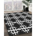 Machine Washable Transitional Black Rug in a Family Room, wshpat2908