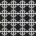 Square Patterned Black Novelty Rug, pat2908