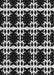 Machine Washable Transitional Black Rug, wshpat2908