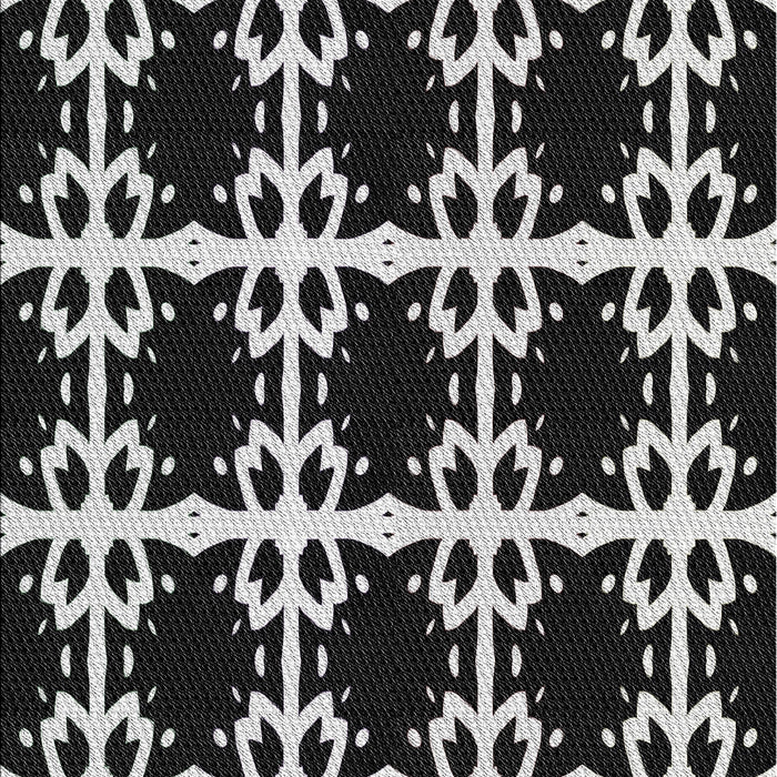 Machine Washable Transitional Black Rug, wshpat2908