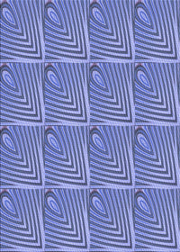 Machine Washable Transitional Denim Blue Rug, wshpat2909blu
