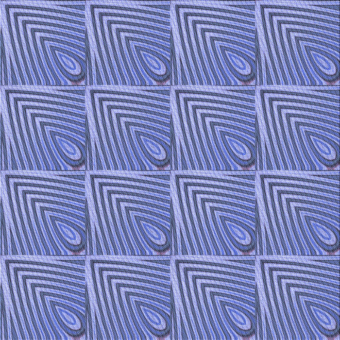 Round Patterned Denim Blue Rug, pat2909blu