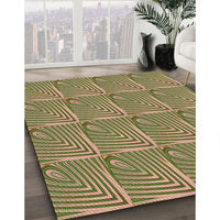 Patterned Oak Brown Rug, pat2909brn