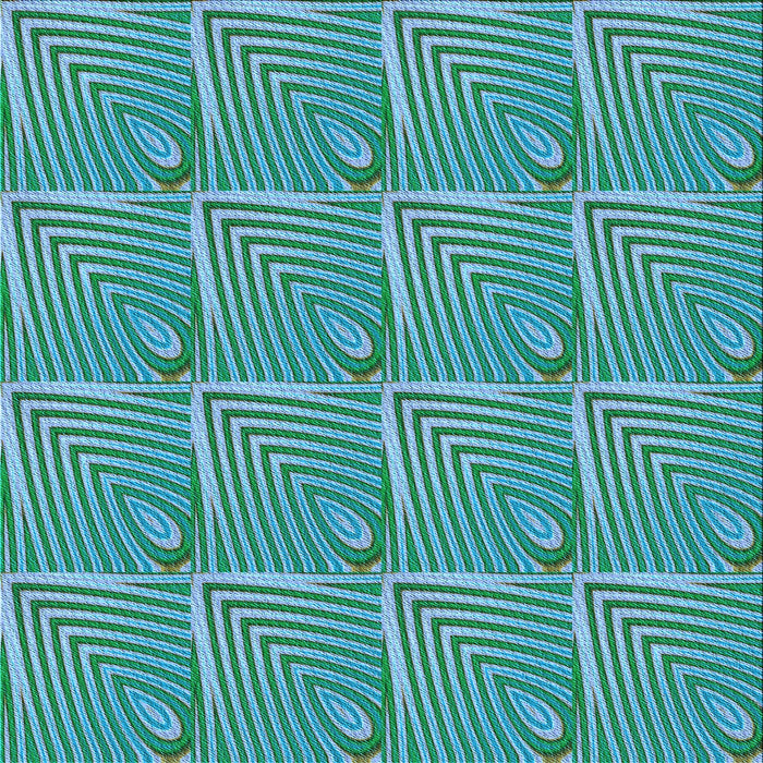 Round Machine Washable Transitional Turquoise Green Rug, wshpat2909lblu