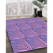 Machine Washable Transitional Orchid Purple Rug in a Family Room, wshpat2909pur