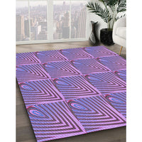 Patterned Orchid Purple Rug, pat2909pur