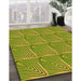 Machine Washable Transitional Pistachio Green Rug in a Family Room, wshpat2909yw