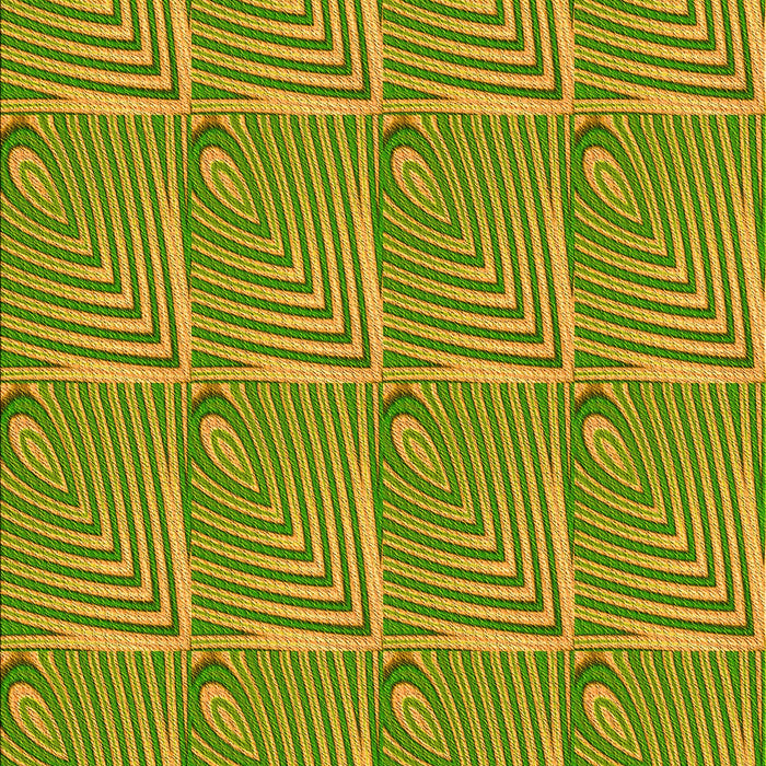 Patterned Pistachio Green Rug, pat2909yw