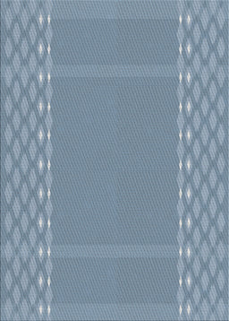 Patterned Azure Blue Novelty Rug, pat290