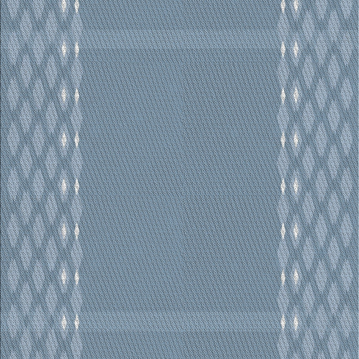 Patterned Azure Blue Novelty Rug, pat290