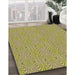 Machine Washable Transitional Golden Brown Yellow Rug in a Family Room, wshpat2910brn