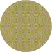 Square Patterned Golden Brown Yellow Rug, pat2910brn