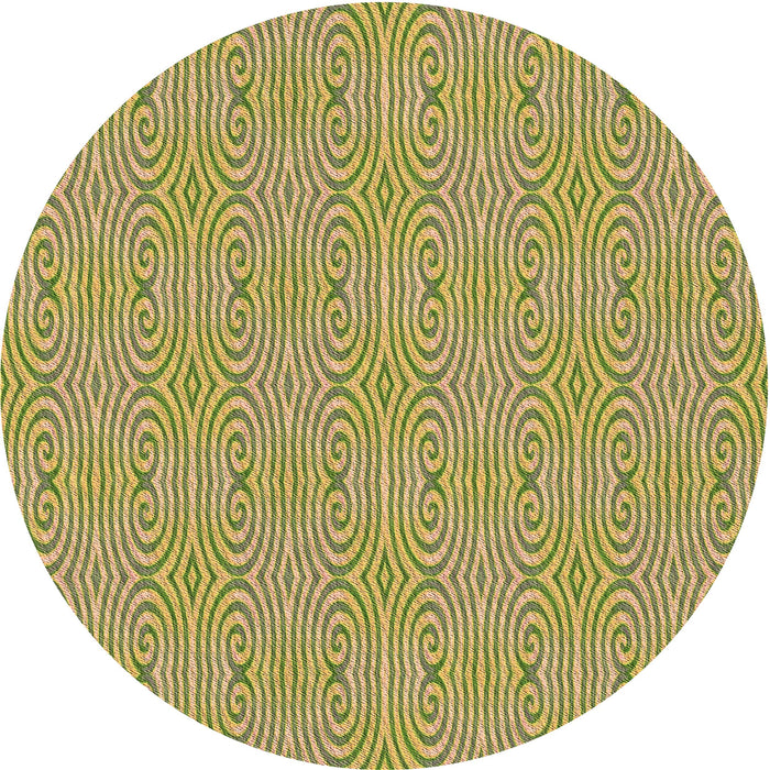 Square Machine Washable Transitional Golden Brown Yellow Rug in a Living Room, wshpat2910brn