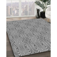 Patterned Cloud Gray Rug, pat2910gry