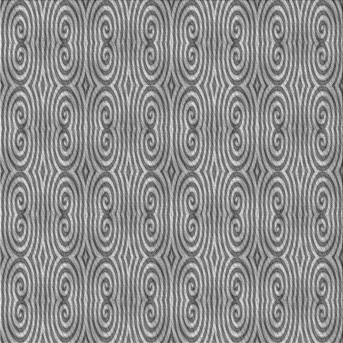 Round Patterned Cloud Gray Rug, pat2910gry