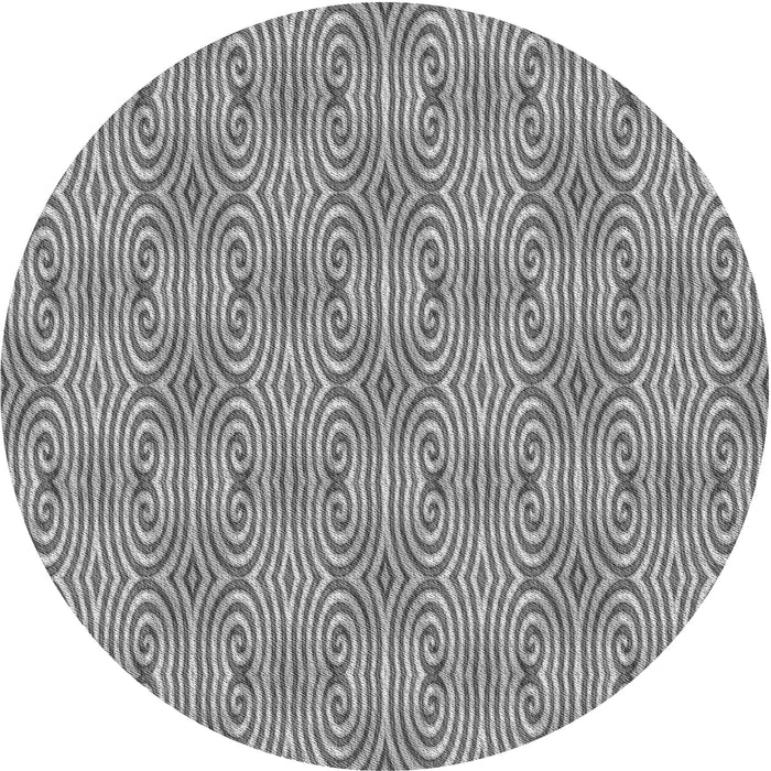 Square Patterned Cloud Gray Rug, pat2910gry