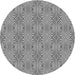 Square Patterned Cloud Gray Rug, pat2910gry