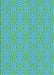 Machine Washable Transitional Turquoise Green Rug, wshpat2910lblu