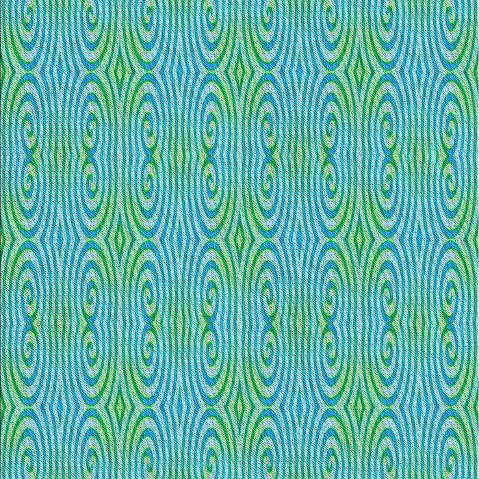 Patterned Turquoise Green Rug, pat2910lblu