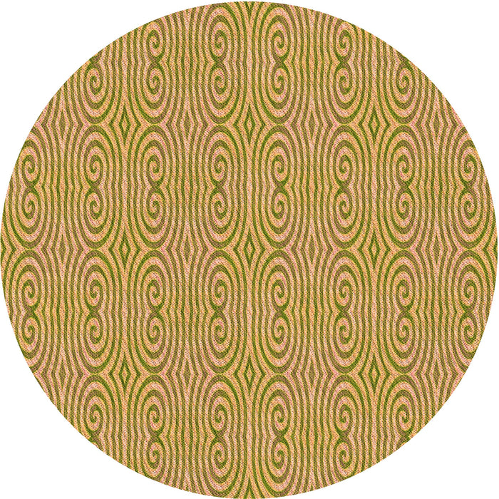 Square Machine Washable Transitional Yellow Rug in a Living Room, wshpat2910org