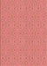 Patterned Light Coral Pink Rug, pat2910rd