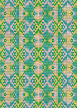 Patterned Khaki Green Novelty Rug, pat2910