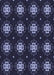 Patterned Night Blue Rug, pat2911blu