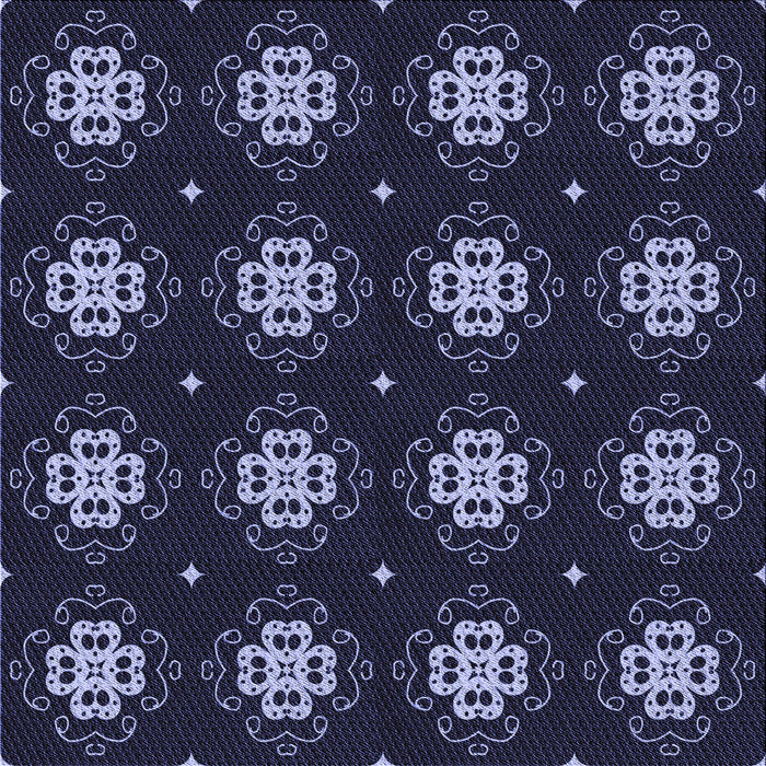 Round Machine Washable Transitional Night Blue Rug, wshpat2911blu