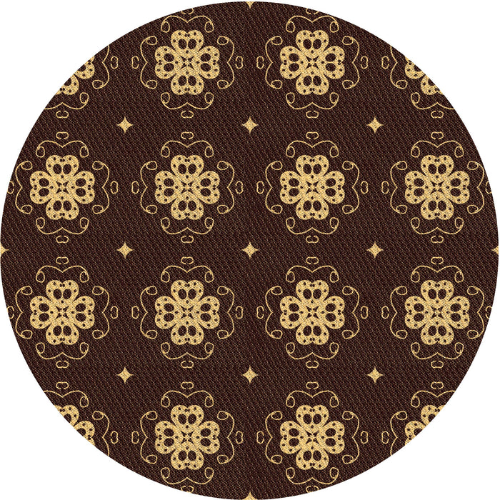 Square Machine Washable Transitional Light Brown Rug in a Living Room, wshpat2911brn