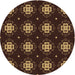 Square Patterned Light Brown Rug, pat2911brn