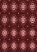 Patterned Cherry Red Rug, pat2911rd