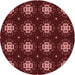 Square Patterned Cherry Red Rug, pat2911rd