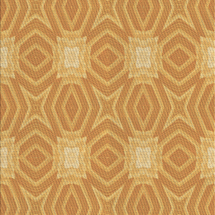 Patterned Neon Orange Rug, pat2912brn