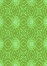 Machine Washable Transitional Emerald Green Rug, wshpat2912grn