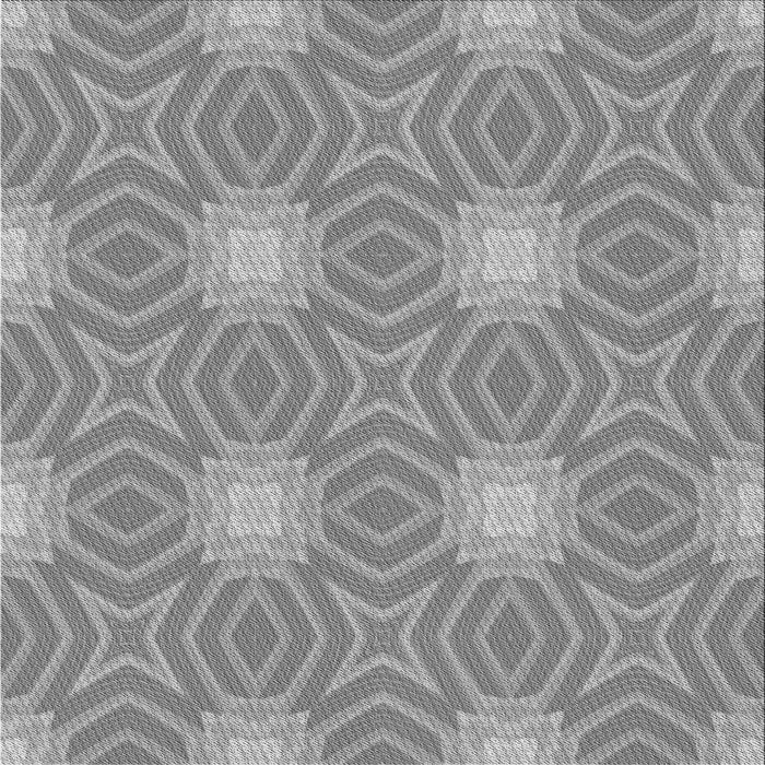 Round Patterned Silver Gray Rug, pat2912gry