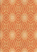 Patterned Orange Rug, pat2912org