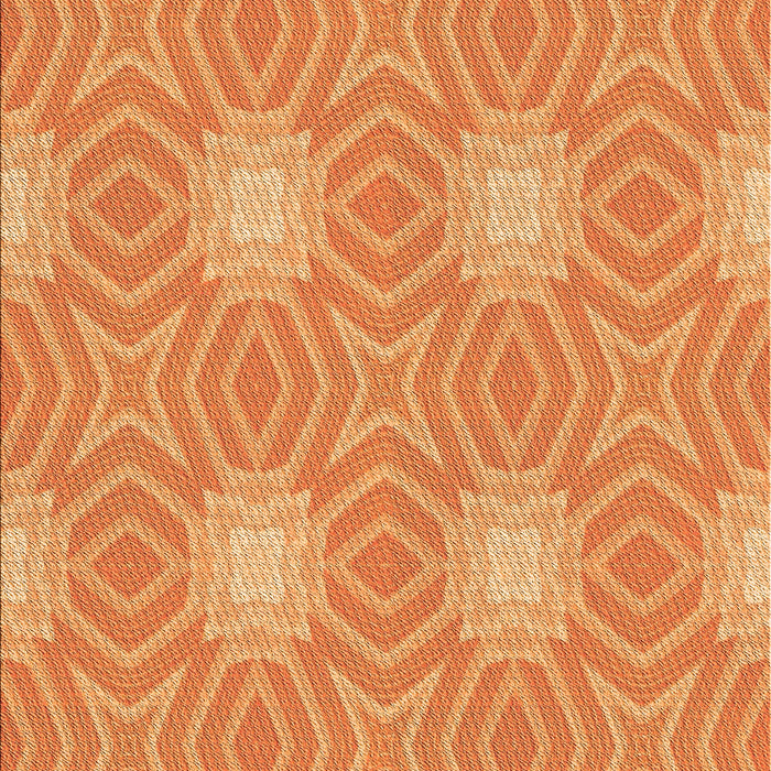 Patterned Orange Rug, pat2912org