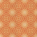 Round Patterned Orange Rug, pat2912org