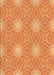 Machine Washable Transitional Orange Rug, wshpat2912org