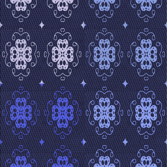 Patterned Night Blue Rug, pat2913blu