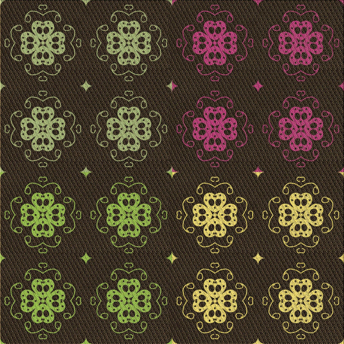 Round Machine Washable Transitional Oak Brown Rug, wshpat2913brn