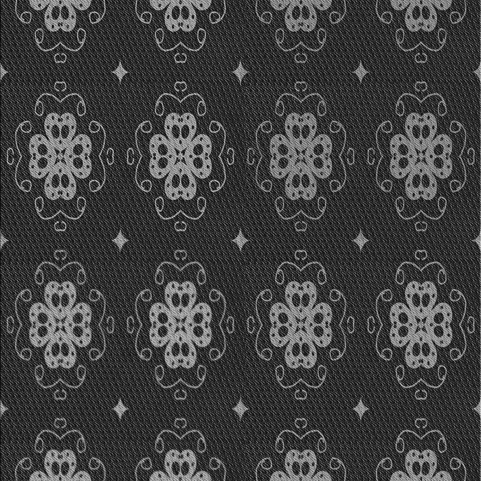 Patterned Midnight Gray Rug, pat2913gry