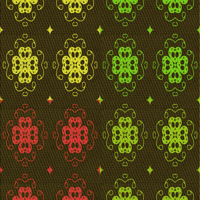 Patterned Black Brown Rug, pat2913yw