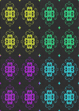 Patterned Mid Gray Novelty Rug, pat2913