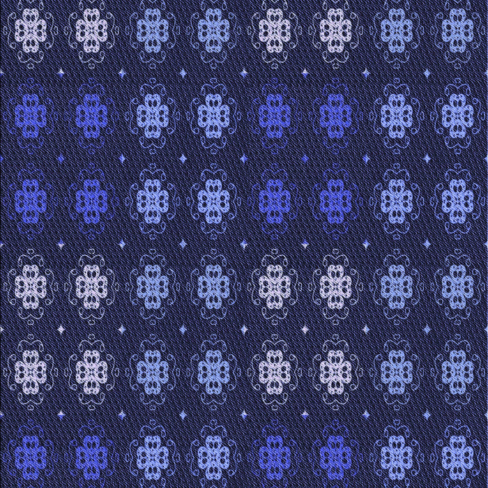 Patterned Night Blue Rug, pat2914blu