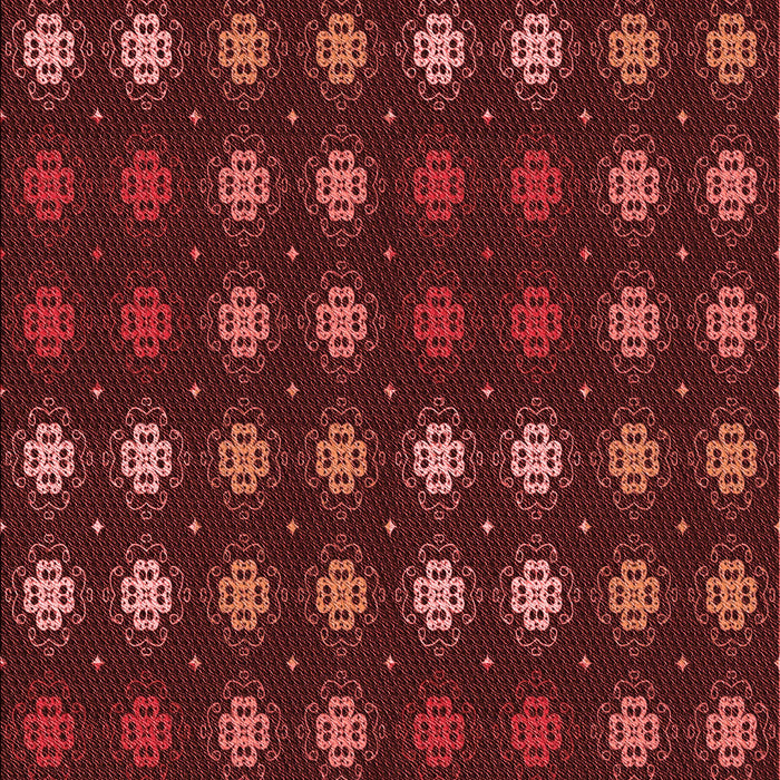 Patterned Red Rug, pat2914rd